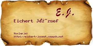 Eichert József névjegykártya